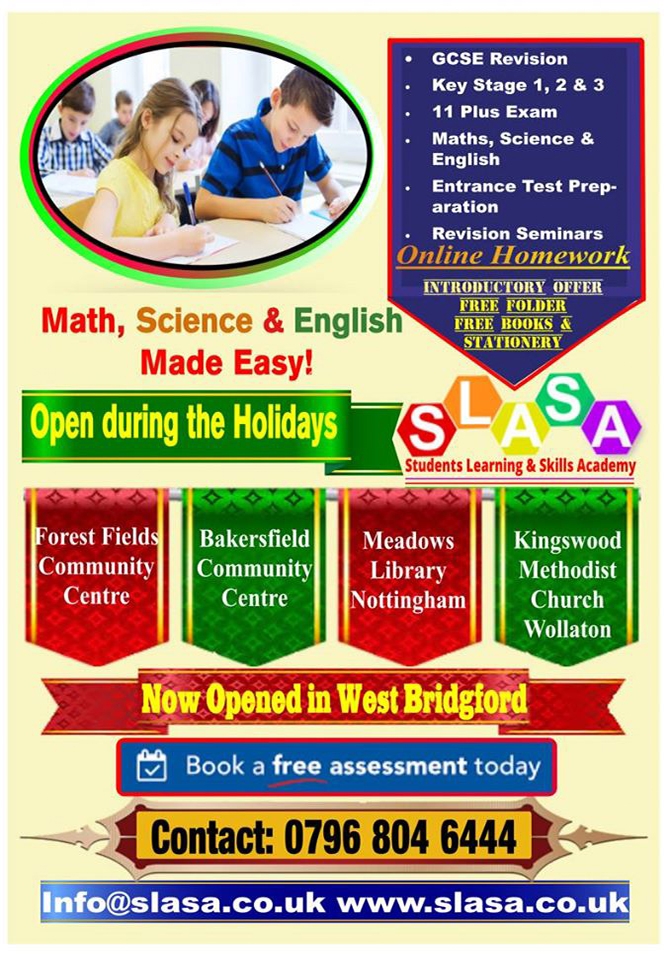 Help Available in Maths, Science and English